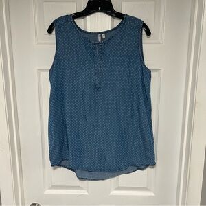 Grand & Greene Teal Sleeveless Blouse